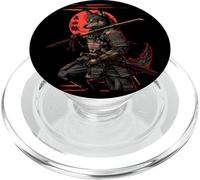Samurai Wolf Japanese Kanji Samurai Warrior Wolf PopSockets PopGrip for MagSafe