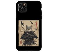 Samurai Wolf, Japanese ukiyo-e Warrior Ninja Wolf Anime Case for iPhone 11 Pro Max