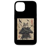 Samurai Wolf, Japanese ukiyo-e Warrior Ninja Wolf Anime Case for iPhone 13