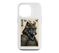 Samurai Wolf Japanese Warrior Armor Feudal Japan Kabuto Case for iPhone 13 Pro