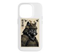 Samurai Wolf Japanese Warrior Armor Feudal Japan Kabuto Case for iPhone 14 Pro