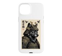 Samurai Wolf Japanese Warrior Armor Feudal Japan Kabuto Case for iPhone 15 Plus