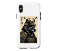Samurai Wolf Japanese Warrior Armor Feudal Japan Kabuto Case for iPhone X/XS
