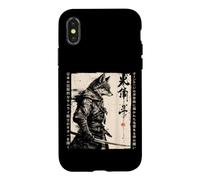 Samurai Wolf Warrior Ink Artwork Japanese Case for iPhone X/XS