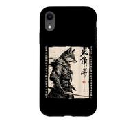 Samurai Wolf Warrior Ink Artwork Japanese Case for iPhone XR