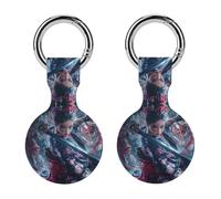 Samurai Woman And Evil Silicone Case for Airtag Holder Keyring with Item Tag Finders Accessories