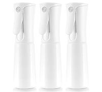 SAMURAI Z1 Mini Continuous Spray Bottle, 3.4 fl oz (100 ml) Portable, Locking Function, Continuous Mist, Ultra Fine Particles, Travel & More (White X White 3 Pieces)