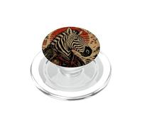 Samurai Zebra Wild Soul Safari Animal PopSockets PopGrip for MagSafe