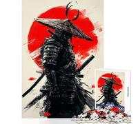 Samurai's Red Dawn Jigsaws 1000 Pieces for Teenagers Boost Cognitive Clarity And Sharpness Mindful Calm Play Enjoyment (38x26cm)