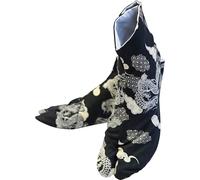 SAMURAITABI 091-teiban> Samurai Tabi Socks, Japanese Style, Men's, Women's, Kids, Patterned Tabi Socks, (10.5UK, Black Dragon)