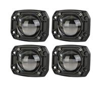SAMWDK Fog Lights 3inch Led Work Spotlights 24V 12V Car DRL Lights LED 6000K/3500K Fog Lens Motorcycle Spotlight For Jeep For Wrangler 4x4 Off Road Fog Lamp(4PCS Square)