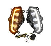 SAMWDK Fog Lights Daytime Running Lamp DRL Led Lights Fog For Toyota For RAV4 2019 2020 2021 Turn Signal DayLight Accessories Fog Lamp