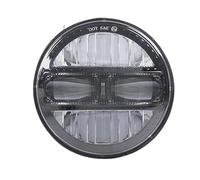 SAMWDK Motorcycle Front Headlight 5.75" Inch For Triumph For Speed For Triple 2005-2010 Round LED Headlight With Halo Ring White DRL Black/Chrome(1PCS BLACK)
