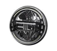 SAMWDK Motorcycle Front Headlight For Touring For Softail For Heritage For Street For Glide For Road For King Headlamp Universal 5.75/7 Inch 90W Motorcycle Led Headlight Projector(7 inch Black)