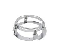 SAMWDK Motorcycle Front Headlight Universal Round 5 3/4" 5.75 Inch Motorcycle LED Headlight Mounting Bracket Black/Silver Motor Headlamp Mount Brackets Ring(1PCS Silver)