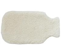SamWo, Hot Water Bottle Cover 100% Sheep's Wool Without Hot Water Bottle Size: 37 x 21 cm Wool White