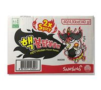 Samyang Double 2X Spicy Hot Chicken Ramen Noodles 140g (Pack of 40) HALAL