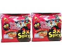 Samyang 3 x Spicy Buldak Hot Chicken Flavour Instant Korean Noodles - 140g x 10 Pack (5 Packs x 2 Combo) (Imported)
