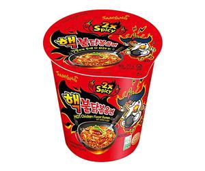 Samyang Buldak 2X Spicy Chicken Flavor Ramen Stir-Fried Noodle Cup, 70g