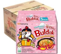 Samyang Buldak Carbonara Hot Chicken Flavour Ramen Noodles Multipack - Korean Spicy Instant Ramen Noodles - Creamy Carbonara Buldak Noodles - Korean Food Favourite - Samyang Noodles Bulk Pack of 40