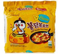 Samyang CHEESE Buldak Hot Chicken Spicy Ramen Noodles 140g (Pack of 5) HALAL