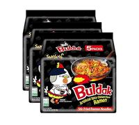 Samyang Chicken Ramen Noodles (140 x 5) Gram - Instant Korean Style Spicy Flavour - Quick & Delicious Instant Chewy Noodles (Pack of 3, Samyang Spicy Chicken Noodles)