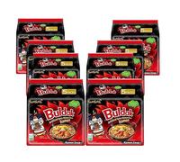 Samyang Chicken Ramen Noodles (140 x 5) Gram - Instant Korean Style Spicy Flavour - Quick & Delicious Instant Chewy Noodles (Pack of 8, Samyang Stew Type Noodles)