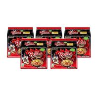 Samyang Chicken Ramen Noodles (140 x 5) Gram - Instant Korean Style Spicy Flavour - Quick & Delicious Instant Chewy Noodles (Pack of 5, Samyang Stew Type Noodles)