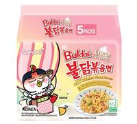 Samyang Hot Chicken Buldak Ramen - CREAMY Carbonara 140g (Pack of 5) [HALAL]