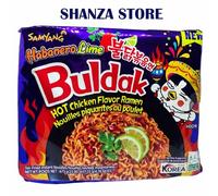 SAMYANG HOT CHICKEN RAMEN NOODLES (HABANERO LIME FLAVOUR) - 5 X 135G PACKETS