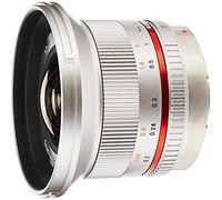 Samyang SY12M-MFT-SIL 12mm F2.0 Ultra Wide Angle Lens for Olympus/Panasonic Micro 4/3 Cameras, Silver