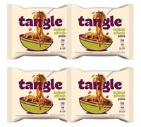 Samyang Tangle Pasta Bulgogi Alfredo Pack of 4 (4 x 105g) - Korean-Style Creamy Fettuccine with Sweet & Savoury Bulgogi Flavour - High Protein Instant Pasta Ready in 4 Minutes