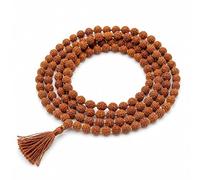 Samyuktha Rudraksha Mala 108 Beads Original | 5 Mukhi | Lab Certified | Panchmukhi bead mala | with Certificate | 7-8 mm Beads | Mala Original