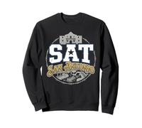 San Antonio Texas SAT Alamo Riverwalk Barbed Wire Sweatshirt