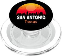 San Antonio Texas State USA Vintage Retro Sunset City PopSockets PopGrip for MagSafe