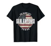 San Antonio Texas, Vintage American Flag Value Graphic T-Shirt