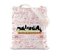 San Antonio Travel Tote Bag San Antonio Texas Vacation Handbag Souvenirs Gift Texas Getaway Weekend Gift (SanAntonio T)