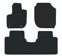 San Auto Car Floor Mats Custom Fit for Honda HR-V 2016 2017 2018 2019 Fit 2015-2019 Full Black Rubber Car Floor Liners Set All Weather Protection Heavy Duty Odorless