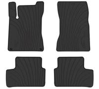 San Auto Car Floor Mats Liners Custom Fit for Mercedes Benz CLA 2020-2023/GLA 2021-2023, A/B Class 2020-2023 Full Black Rubber Set All Weather Protection Heavy Duty Odorless