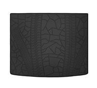 San Auto Cargo Liners Custom Fit for Jeep Cherokee 2014 2015 2016 2017 2018 2019 Trunk Mats Full Black Rubber for All Weather Heavy Duty Odorless