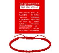 San Benito Bracelet - Red String Evil Eye Bracelet for Women & Men, Adjustable Protection with Waterproof Nylon - Good Luck Amulet, Strength, Power, Thread for Love, Energy & Long Distance Contact