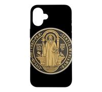 San Benito proteccion, Sint Benedict Protection Case for iPhone 16 Plus