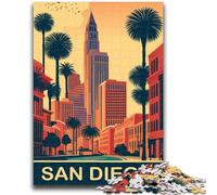 San Diego Adult Jigsaw Puzzles 1000 Pieces, Help The Brain Exercise Addictive Toys to Cultivate Patience Unique Challenge Game 1000pcs(50x75cm)