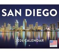 San Diego Calendar 2026 Monthly Wall Calender 12 Month | American Made In The USA