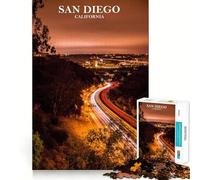 San Diego California 1000 Piece Jigsaw Puzzles for Adults Teenagers Recall Boost Calm Escape Smooth Cut Heartfelt Gift (38x26cm)