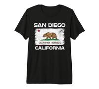 San Diego California Flag Design San Diego CA Flag Premium T-Shirt