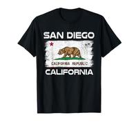 San Diego California Flag Design San Diego CA Flag T-Shirt