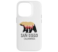 San Diego California Grizzly Bear Vintage Souvenir Gift Case for iPhone 14 Pro