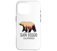 San Diego California Grizzly Bear Vintage Souvenir Gift Case for iPhone 16 Pro