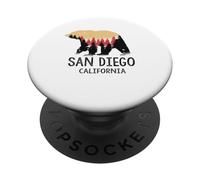 San Diego California Grizzly Bear Vintage Souvenir Gift PopSockets Adhesive PopGrip